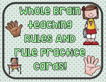 Preview of Whole Brain Teaching Rules and Practice cards