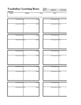 Preview of Whole Brain Vocabulary Learning Boxes