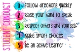 Whole Brain classroom rules & student conduct