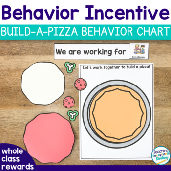 Preview of Whole Class Classroom Management | Positive Behavior Chart Build a Pizza Version