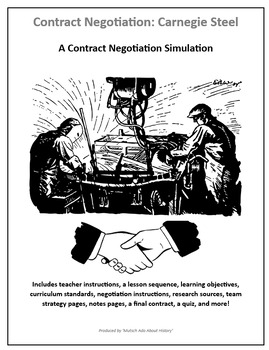 Preview of Whole Class Contract Negotiation Simulation: Carnegie Steel vs. Workers, 1901
