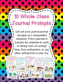 Whole Class Creative Writing Journal Covers - Set of 10
