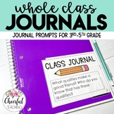Whole Class Journal Prompts (Grades 3-5)