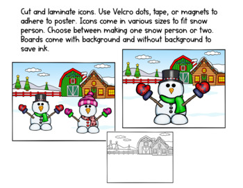 Whole Class Reward Behavior Management System- Winter Build a Snowman