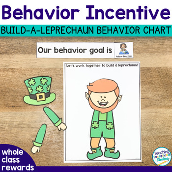 Preview of Whole Class Reward System | Build a Reward ™ Leprechaun Positive Behavior Chart
