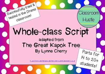 Preview of Whole-Class Script adapted from The Great Kapok Tree