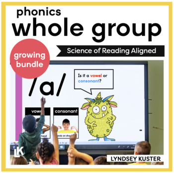 Preview of Whole Group Phonics Slides - Science of Reading Aligned