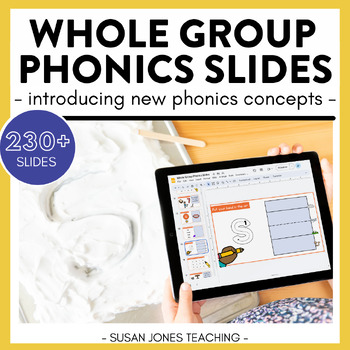 Preview of Whole Group Phonics Teaching Slides: Science of Reading