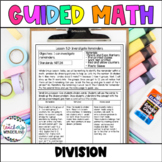 Whole Number Division Fourth Grade Guided Math - Lessons &