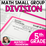 Whole Number Division Math Small Groups Plans & Work Mats 