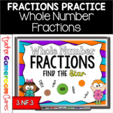 Whole Number Fractions Powerpoint Game