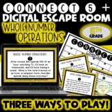 5th Grade Math Review | WHOLE NUMBERS | Game, Digital Esca