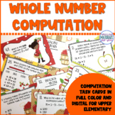 Whole Number Operations Task Cards