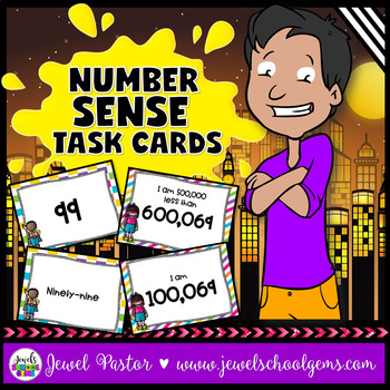Preview of Number Sense Activities | Whole Numbers Games and Task Cards