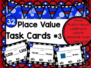 Preview of Whole Numbers Task Cards #3