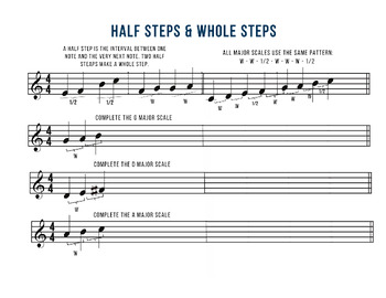 Preview of Whole Steps & Half Steps
