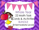 Math Task Card and Activities BUNDLE {22 Products - Intermediate}