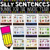 Whole Year Silly Sentences Bundle! {Subject & Predicate, N