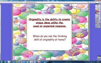 Preview of Whole or Small  Group Creative and Critical Thinking Skill Enrichment Grade 1