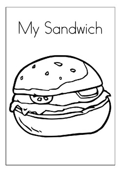 sandwich coloring pages