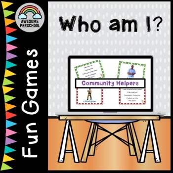 Preview of Who am I? - Community helpers / Clothes Study No-prep Game