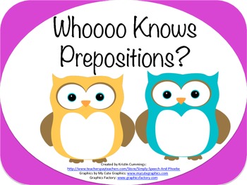 Preview of Whooo Knows Prepositions?