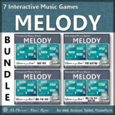 Solfege Winter Music Interactive Melody Games {Whooo Bundle}