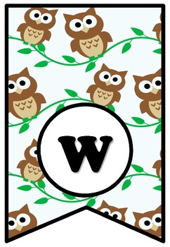 Preview of Whooo’s Ready For Fall? Owl Bulletin Board Pennant Sayings Banner, Class Decor