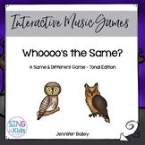 Whooo's the Same?  An Interactive Tonal Pattern Game
