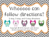 Whooooo Can Follow Directions?