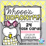 Homonym - Multiple Meaning Word Task Cards