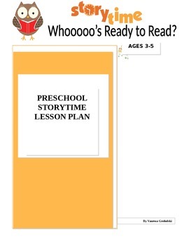 Preview of Whoooo's Ready to Read? Owl Storytime Lesson Plan