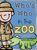 Who's Who in the Zoo:  An Animal Science Activity Packet