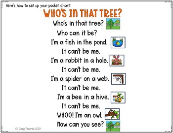 Tree Pocket Chart