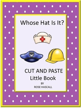 Community Helpers Worksheets, Whose Hat Is It? Sorting Activities, Cut