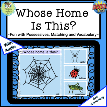 Preview of Whose Home is This?  Match the Animal to Its Home / Habitat  (BOOM Cards™)