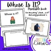 Whose Is It? printable book for answering "whose _ is it?"