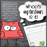 Whoo's Opinion Is It | Opinion Writing Activity