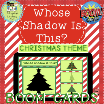 Preview of Whose Shadow is This?  Match Shadow to Its Christmas Picture (Boom Cards™)
