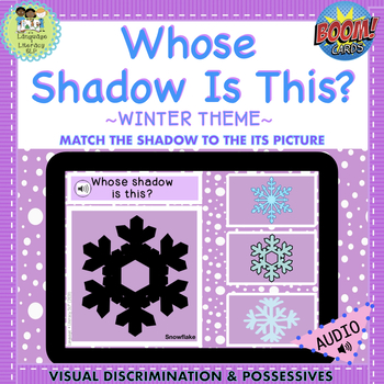 Preview of Whose SHADOW is This?  Match the Shadow to the Winter Picture (Boom Cards™)
