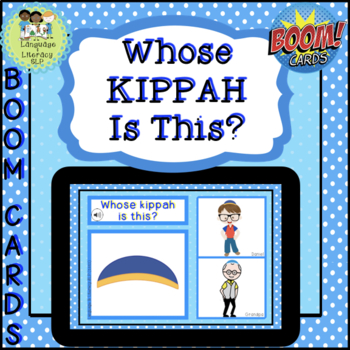Preview of Whose Kippah is This?  Practice Possessives  (Digital, Boom Cards™)