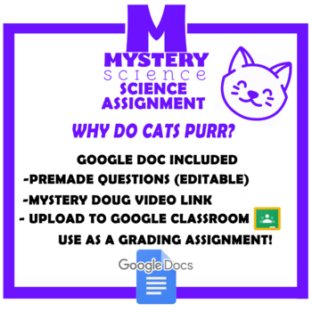 Preview of Why Do Cats Purr? Mystery Doug - Distance Learning