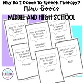 Why Do I Come To Speech Therapy? Middle/High School Mini-Books