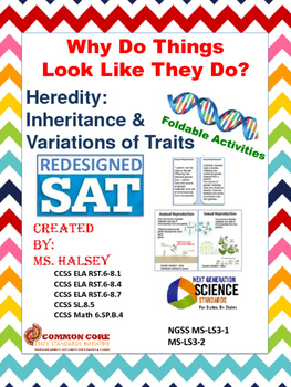Preview of Why Do Things Look Like They Do? Heredity: NGSS MS LS3-1, 3-2(Editable)