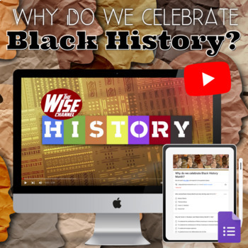 Preview of Why Do We Celebrate Black History Month? Video, Google Form, agenda templates