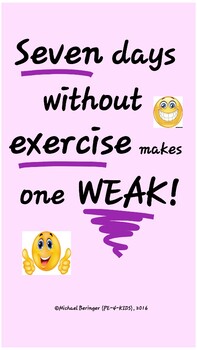 Preview of Why Exercise Poster Bundle ---3 total