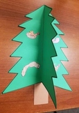 Why Fir Tree Keeps His Leaves color, cut, and glue 3D craft
