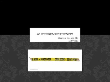 Preview of Why Forensic Science