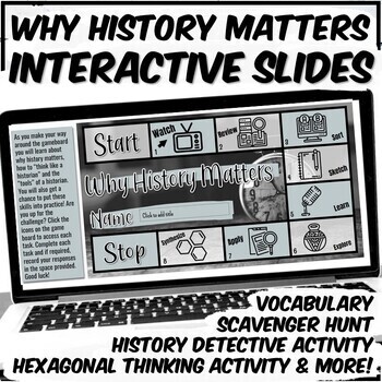 Preview of Why History Matters Interactive Google Slides (Distance Learning)