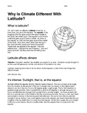 Why Is Climate Different with Latitude?